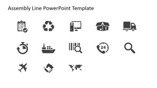 Professional PowerPoint Icons Logistics Theme