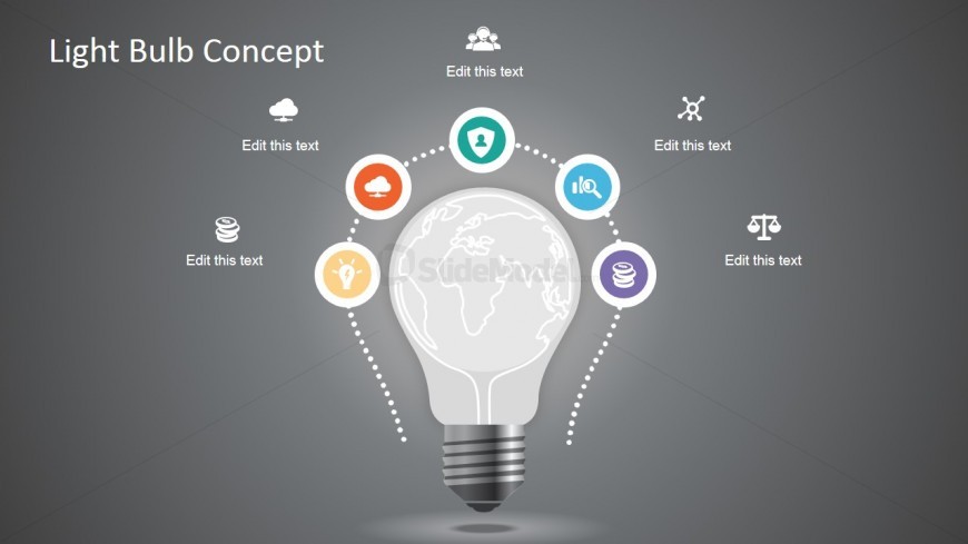 Creative Light Bulb Graphic for PowerPoint