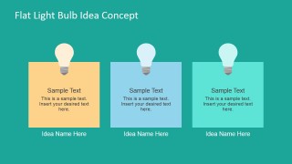 Comparing 3 Ideas Slide Layout