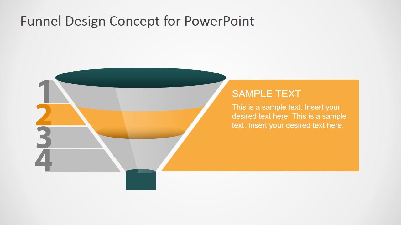 Funnel Design Concept for PowerPoint - SlideModel