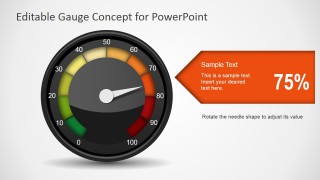 Danger Gauge Level Illustration