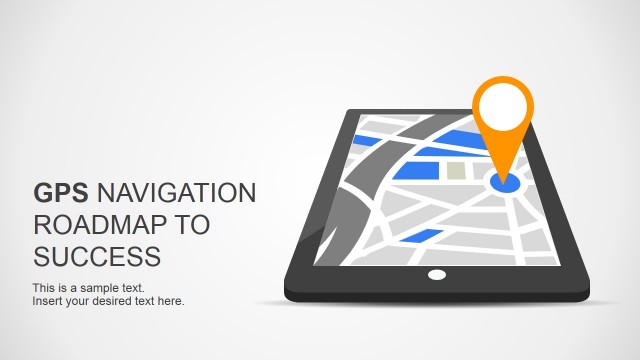 Roadmap To Success Slides for PowerPoint with GPS Navigation Design