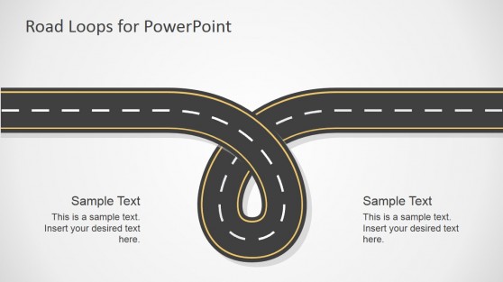 Road Loop Illustration for PowerPoint