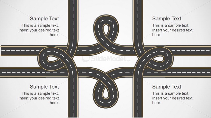 Road Knots PowerPoint Graphic