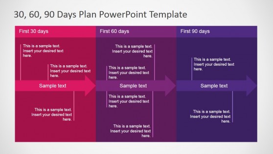 30-60-90 PowerPoint Templates