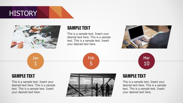 History Timeline for Small Business PowerPoint Deck