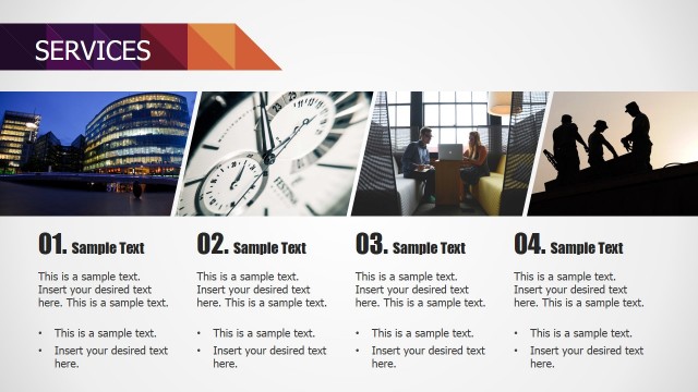 Numbered Services Description for PowerPoint