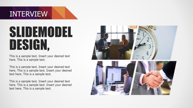 Two Vertical Tiles Interview Section of Small Business Deck