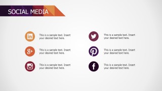 PowerPoint Social Networks Contact Slide Design for Small Business