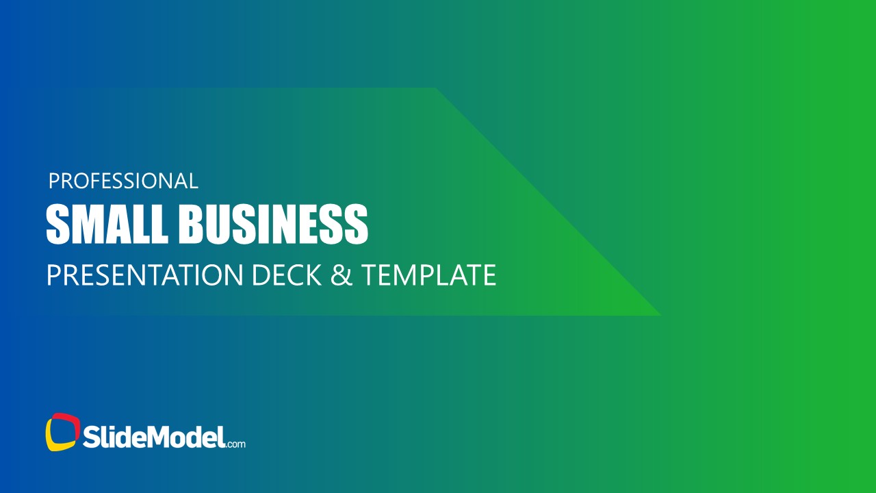 Buisness Presentation Slide Deck with Blue Color Scheme