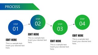 4 Step Process PPT Slide 