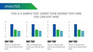 Multiple Column Charts Slide  Template 