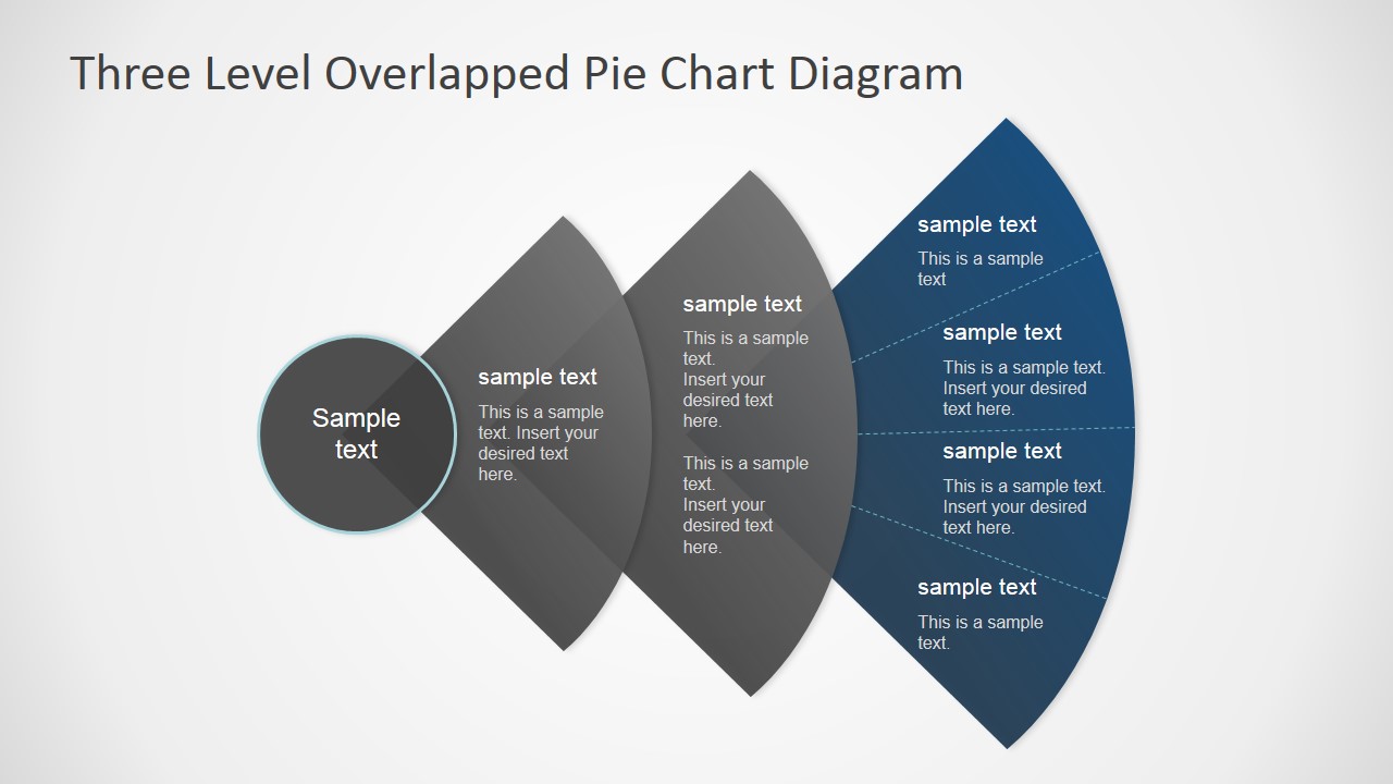 PowerPoint Diagram with Overlapped Transparent Segments