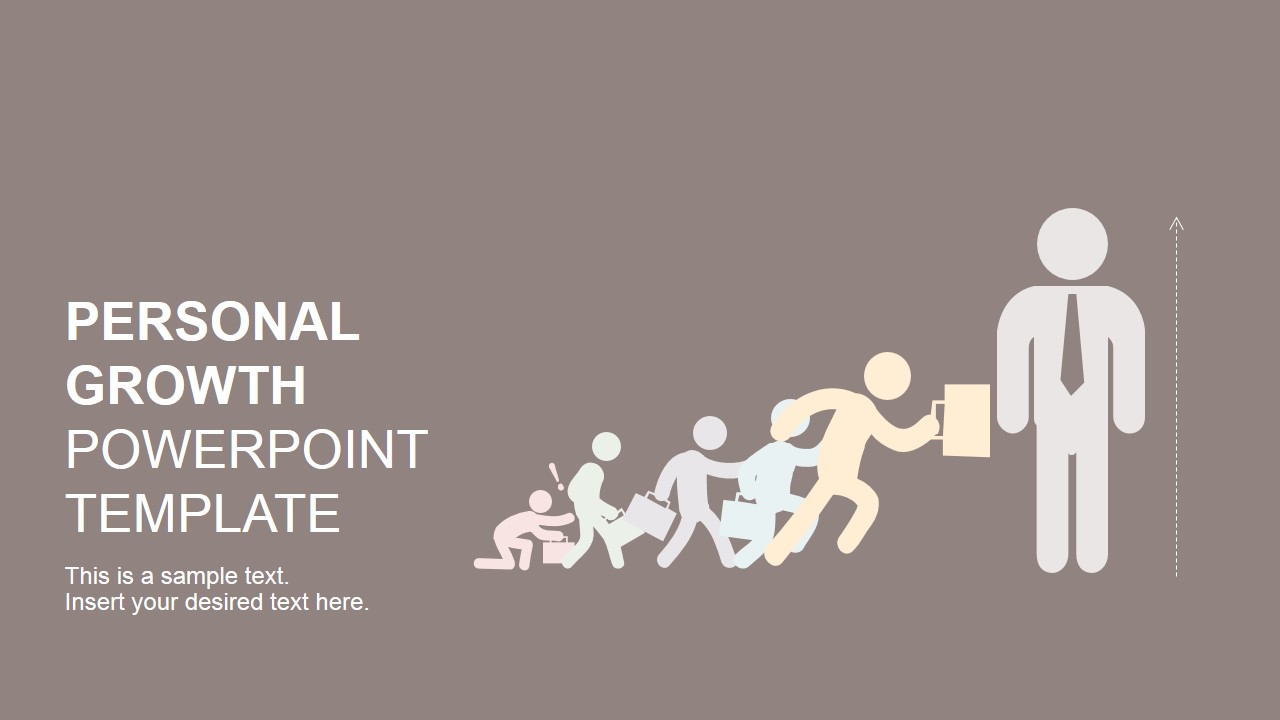 Flat Design Personal Development Cover Slide SlideModel