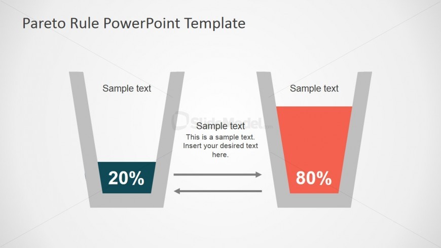 PowerPoint Design of 80-20 Principle Glass Clipart