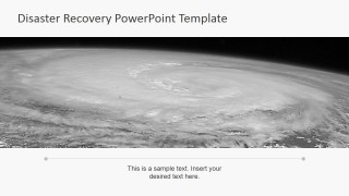 PowerPoint Background Photo of Hurricane from Space