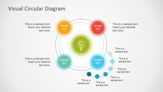 PowerPoint Sem-Circle Describing Sub Steps