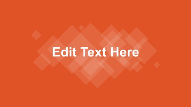 Presentation Cover Slide in Orange