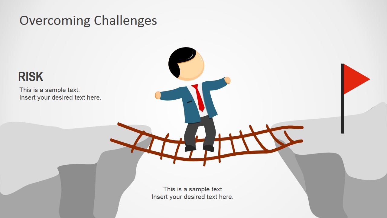 PowerPoint Clipart Metaphor Featuring Risk.