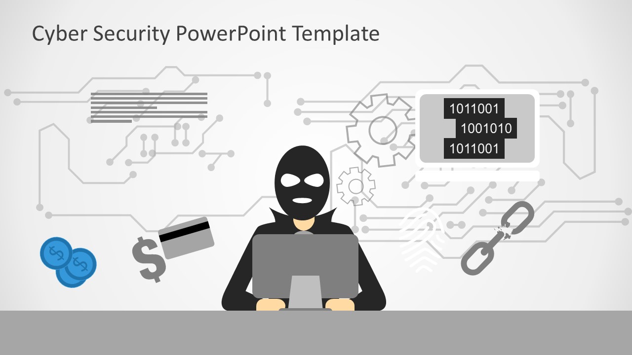 Cyber Crime PowerPoint Template SlideModel