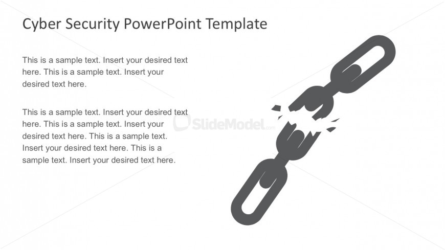 Editable Broken Chain Graphic Slides