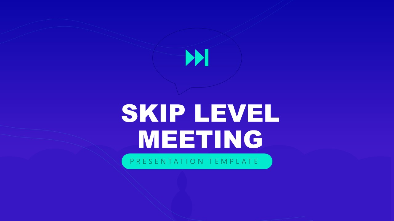 PPT Slide Template for Skip Level Meeting - Cover Slide