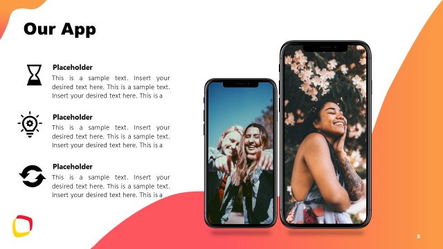 Our App Mobile Phone Infographic Diagram