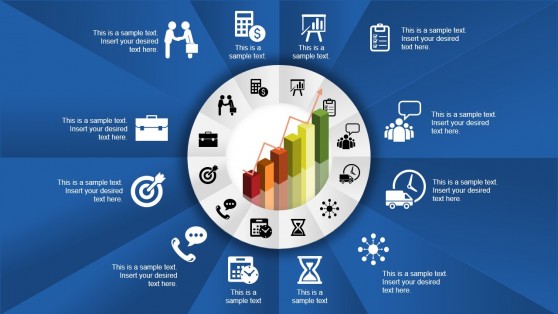 Creative Circular Diagram for PowerPoint with 12 Steps