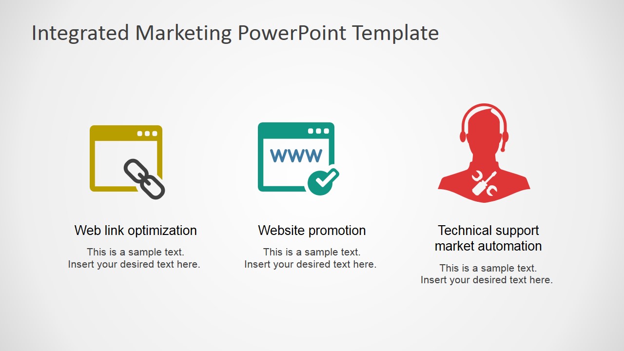 PowerPoint Shapes Featuring Website Promotion and Link Optimization