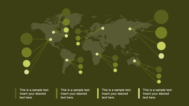 World Map Featuring Fossil Fuels Locations