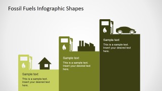 PowerPoint Editable Chart Showing Gas Pump Infographic