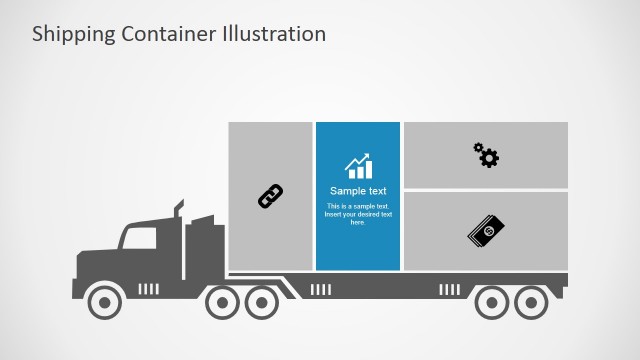 Bar Chart PowerPoint Icon Transportation Infographic