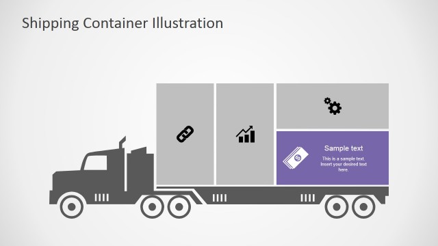Money PowerPoint Icon Highlighted in Transportation Infographic