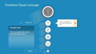 Clock Clipart Timeline Template PowerPoint