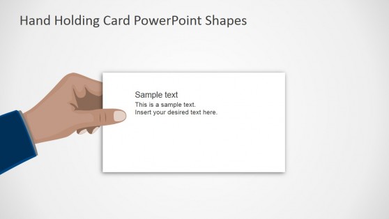 Flat Hand Thank You Slide PowerPoint Shapes