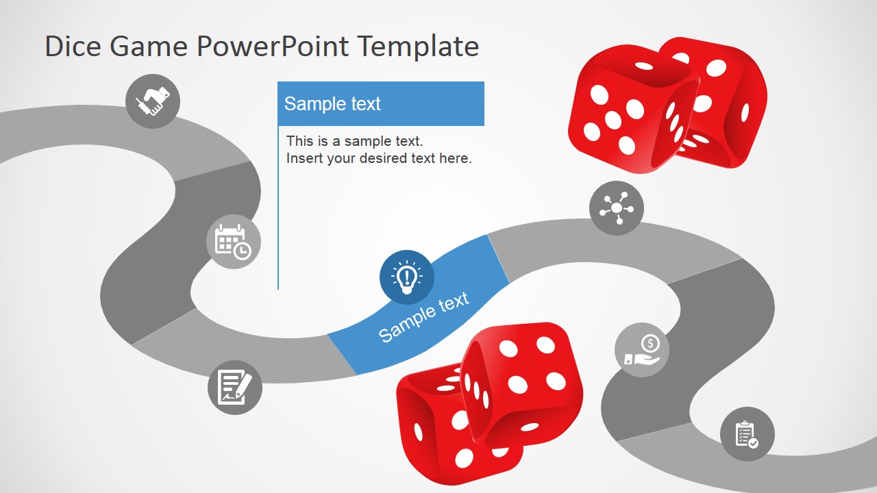 PowerPoint Timeline Design with Game Board Theme