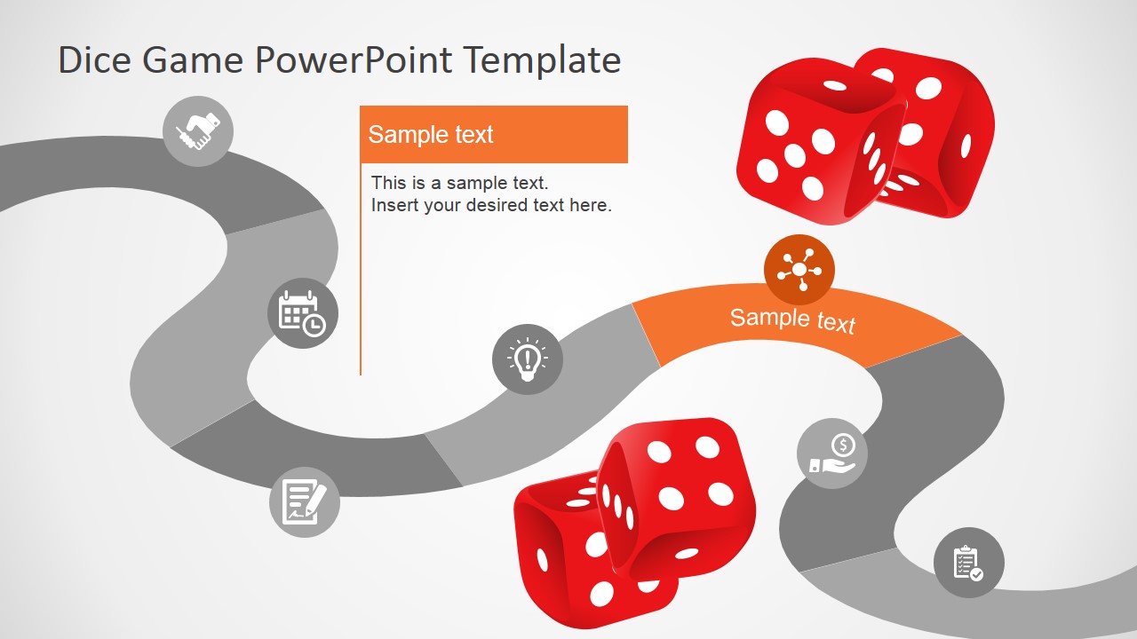 PowerPoint Game Board Design with Icons