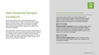 PowerPoint Professional Publishing Design Two Column Layout