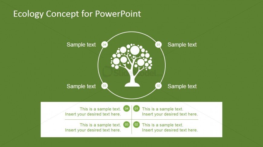 Ecology Circular Diagram Slide Design