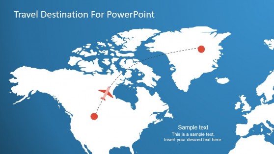 North America Map Slide for PowerPoint