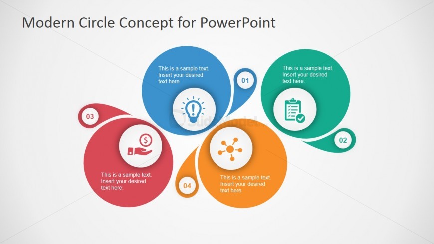 Four Steps Diagram Template for PowerPoint