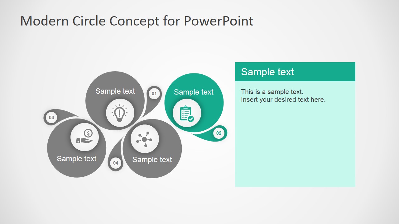 PowerPoint Modern Circle Concept Design