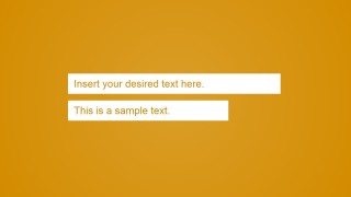 Orange Background Slide for Presentation