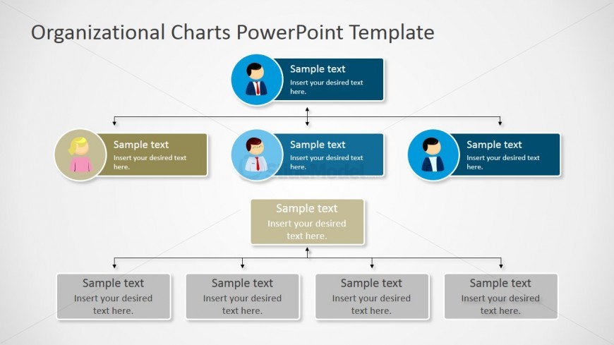 Parallel Orgcharts Diagrams for PowerPoint - SlideModel