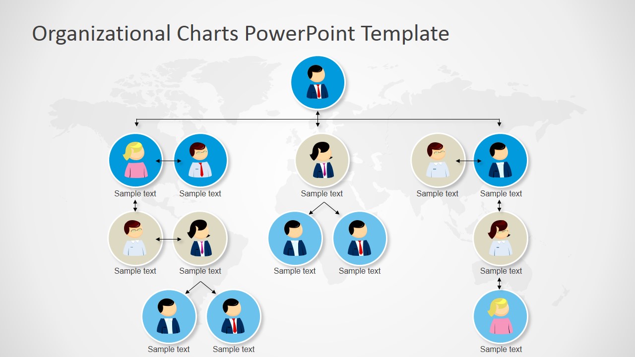 template powerpoint org chart production firm