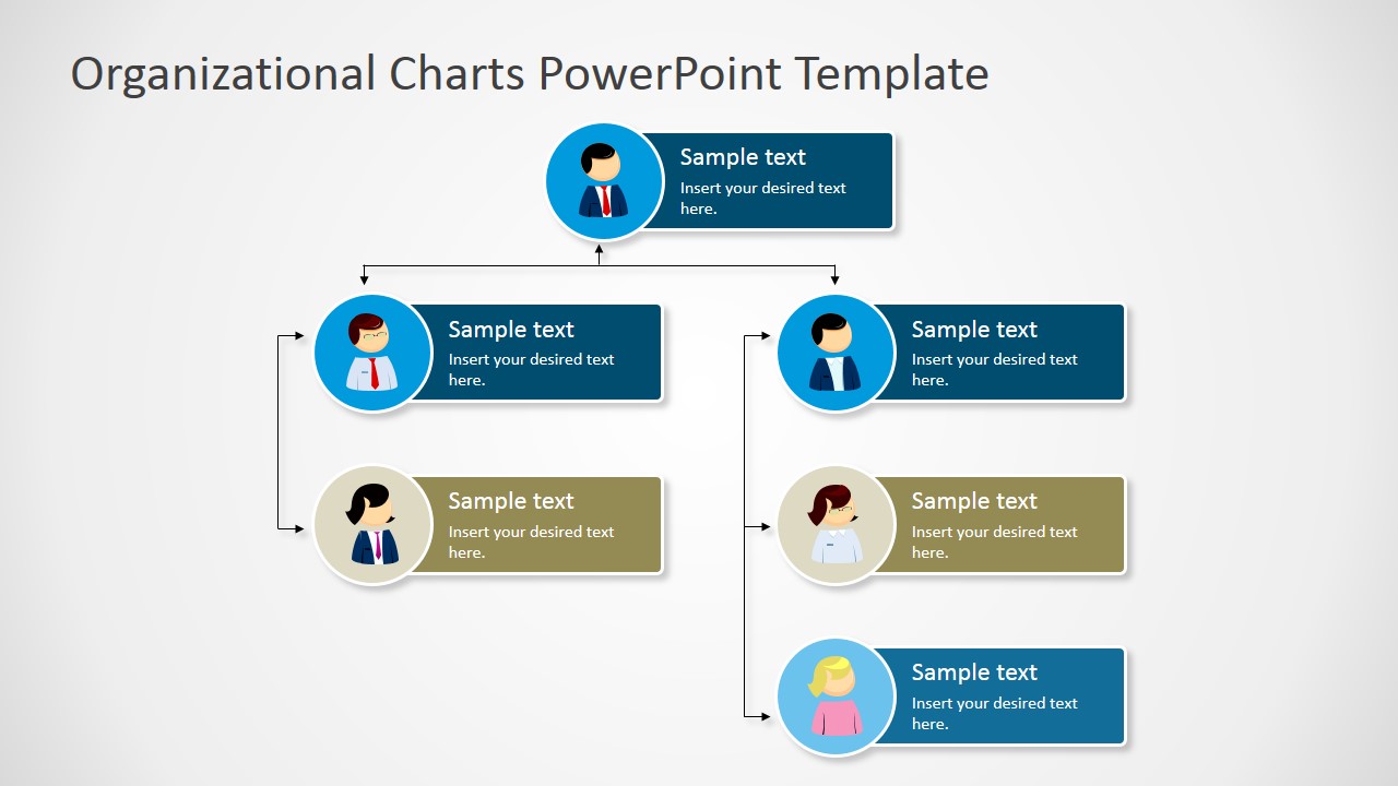 Organization Chart With Photo Template