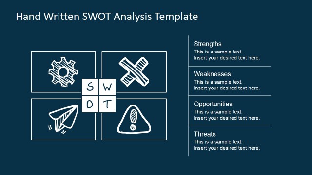 SWOT Design Matrix Sketched for PowerPoint