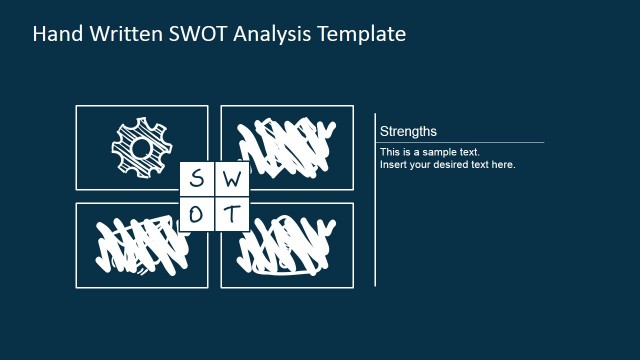 Strengths Sketch SWOT Matrix for PowerPoint