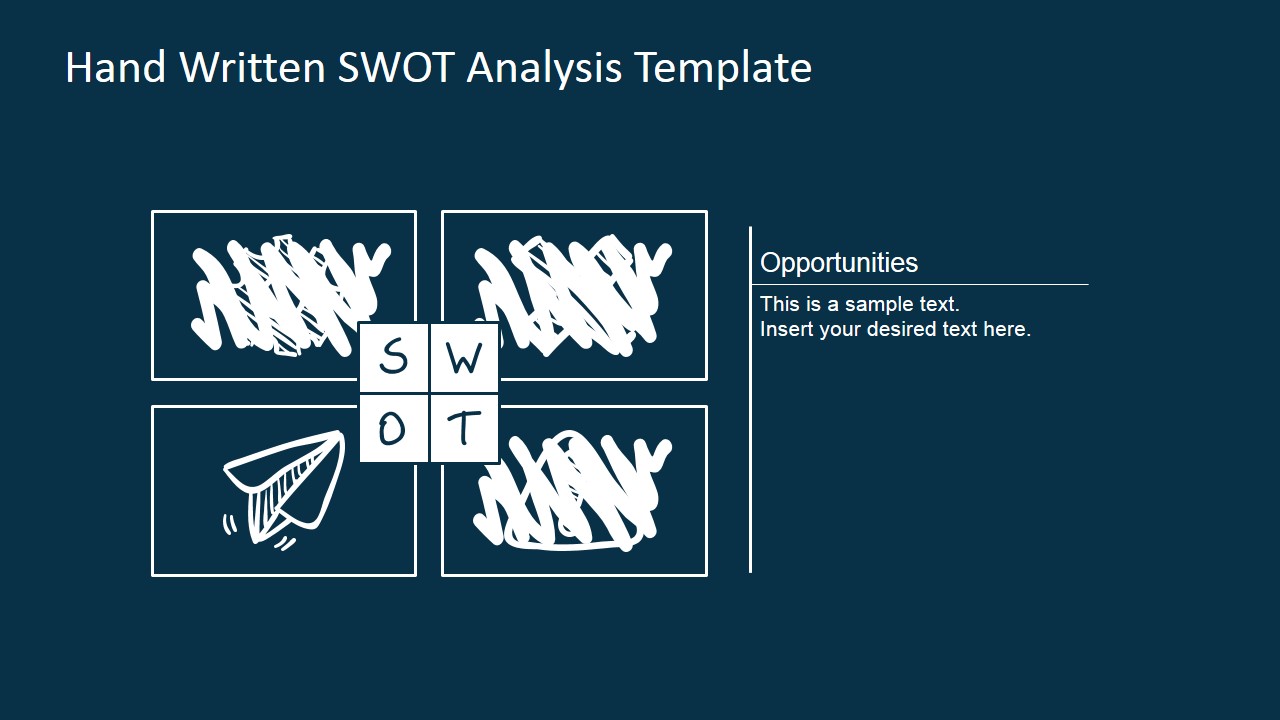 Professional Sketched SWOT Analysis Design Template