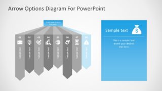 Flat PowerPoint 8 Steps Diagram